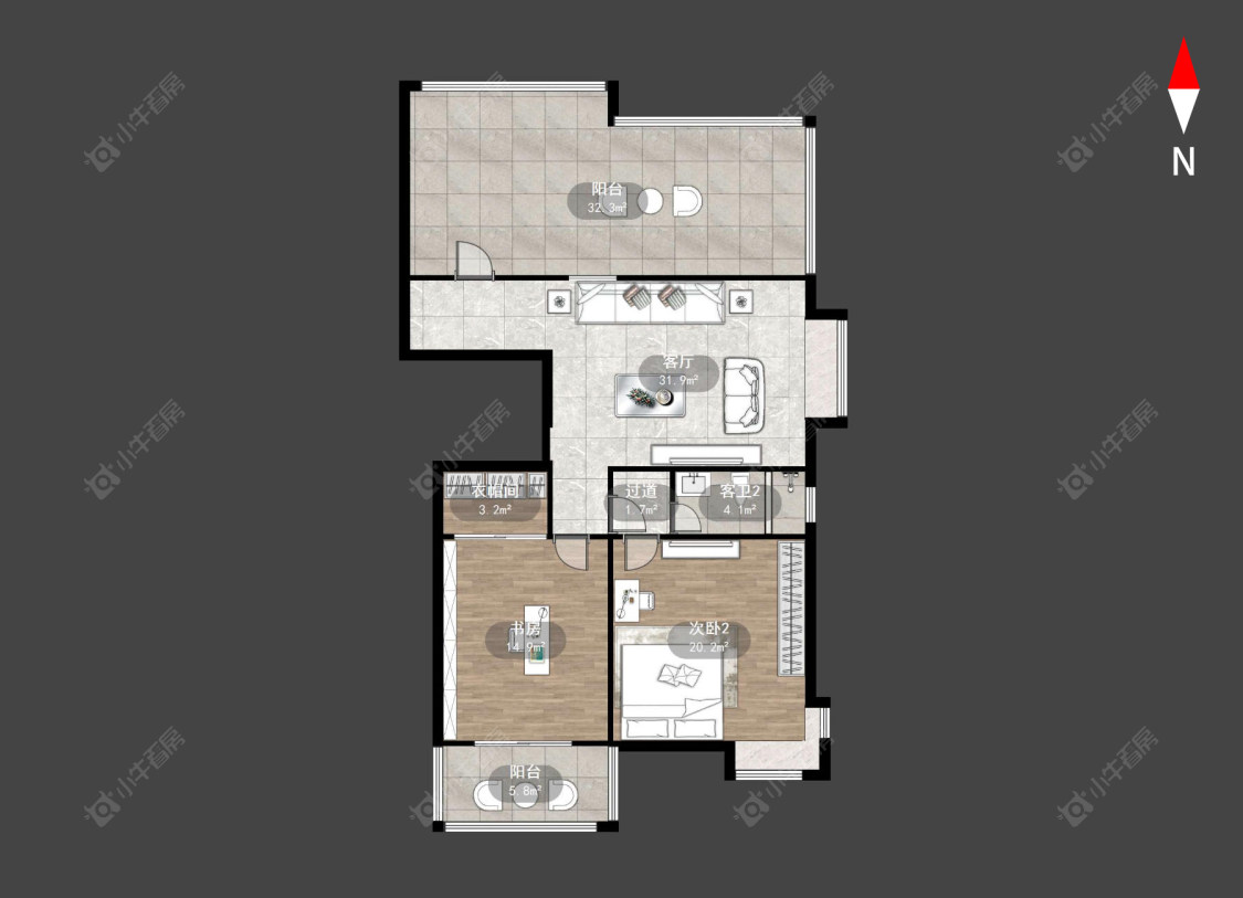 常州江南佳园在售二手房源户型图_小牛看房