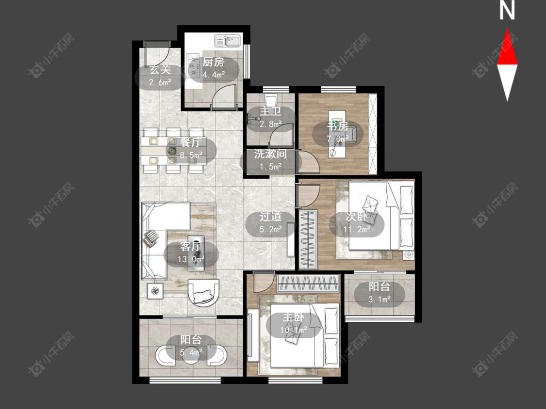 常发豪郡房源户型图 常州常发豪郡在售二手房源户型图_小牛看房