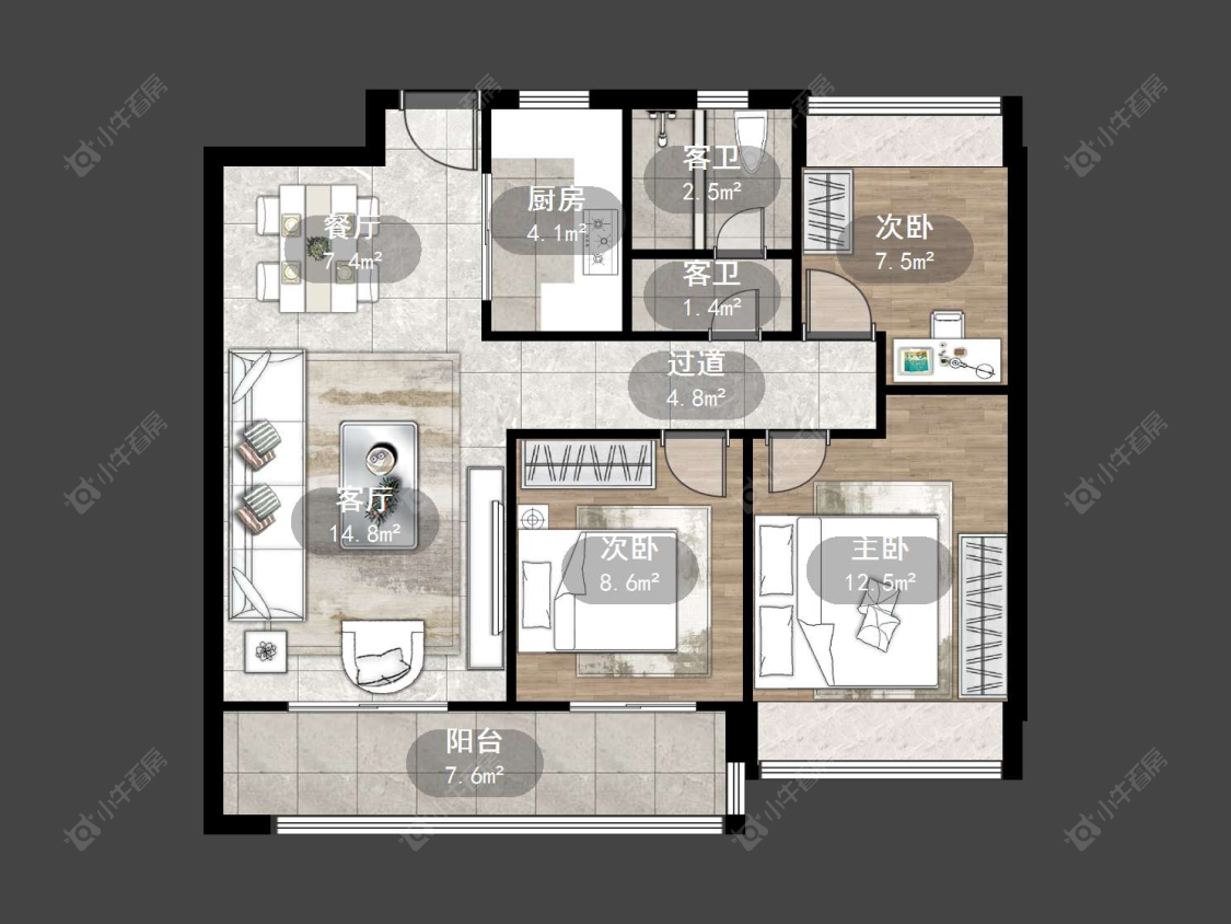 弘阳云峯房源户型图 常州弘阳云峯在售二手房源户型图_小牛看房