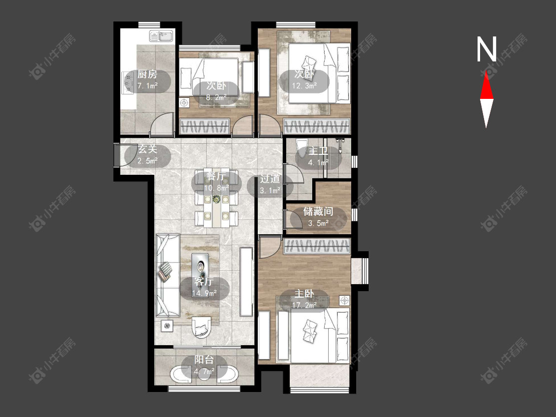中海凤凰熙岸房源户型图 常州中海凤凰熙岸在售二手房源户型图_小牛看房