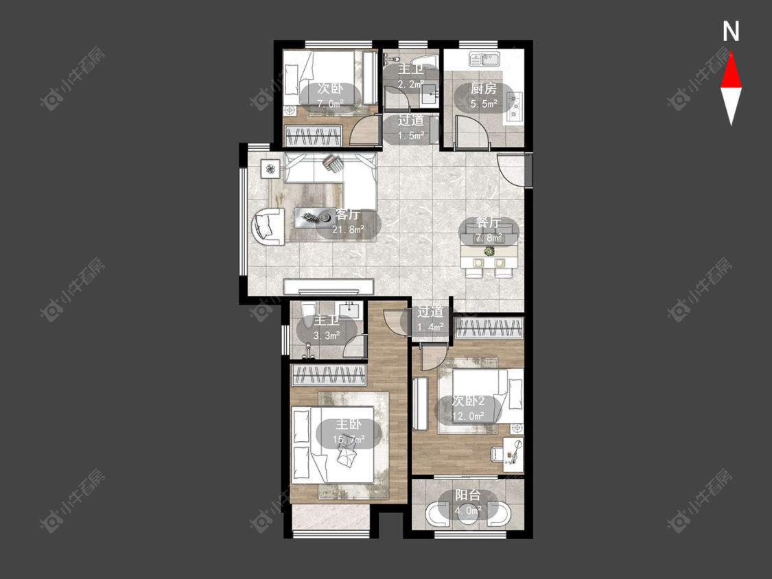 保利公园九里房源户型图 常州保利公园九里在售二手房源户型图_小牛看房
