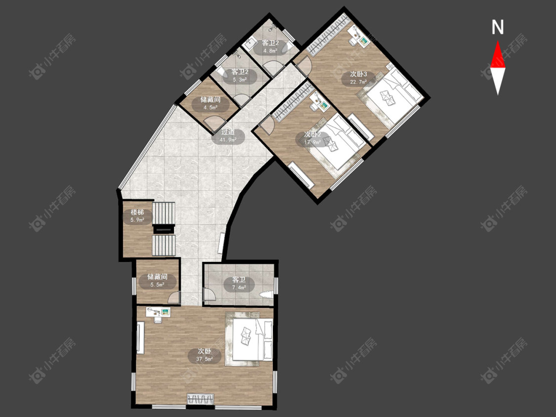 常州阳光山城在售二手房源户型图_小牛看房