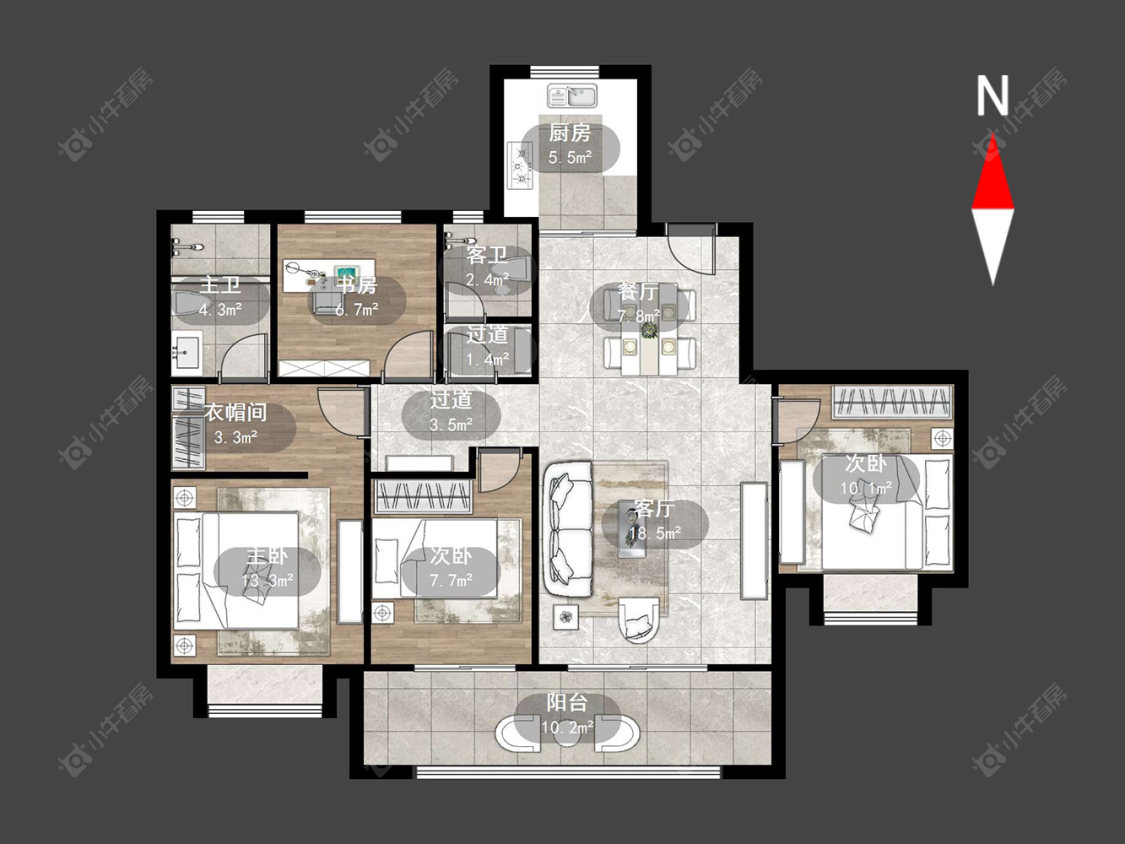 晋陵文禧房源户型图 常州晋陵文禧在售二手房源户型图_小牛看房