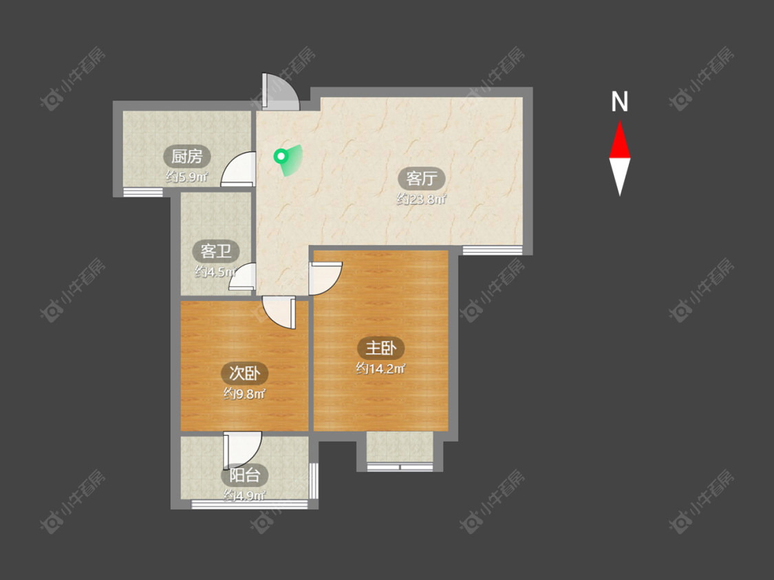 府西花园房源户型图 常州府西花园在售二手房源户型图_小牛看房