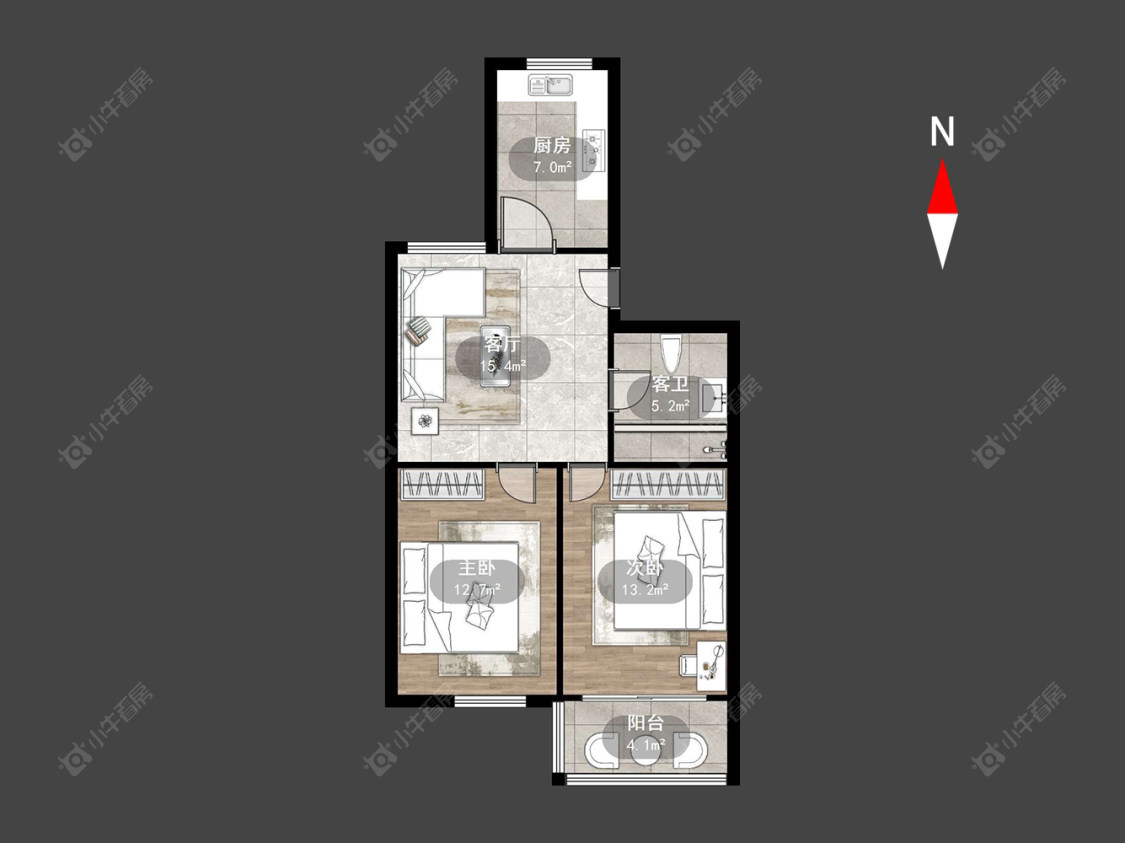 常州锦绣花园在售二手房源户型图_小牛看房