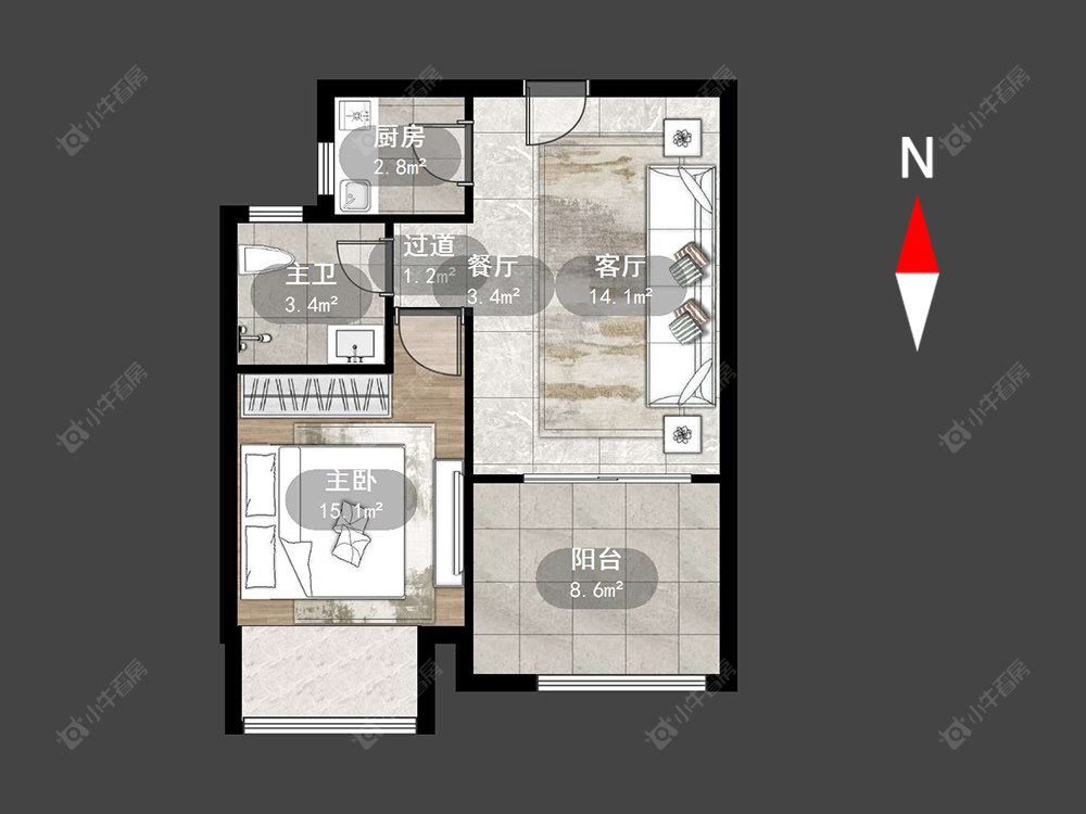 常州翡丽蓝湾在售二手房源户型图_小牛看房