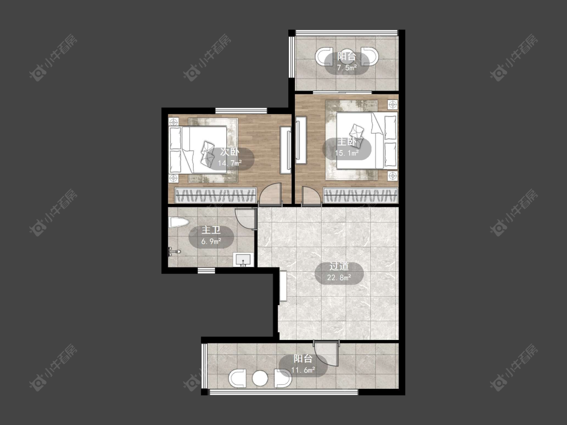 江南人家房源户型图 丹阳江南人家在售二手房源户型图_小牛看房