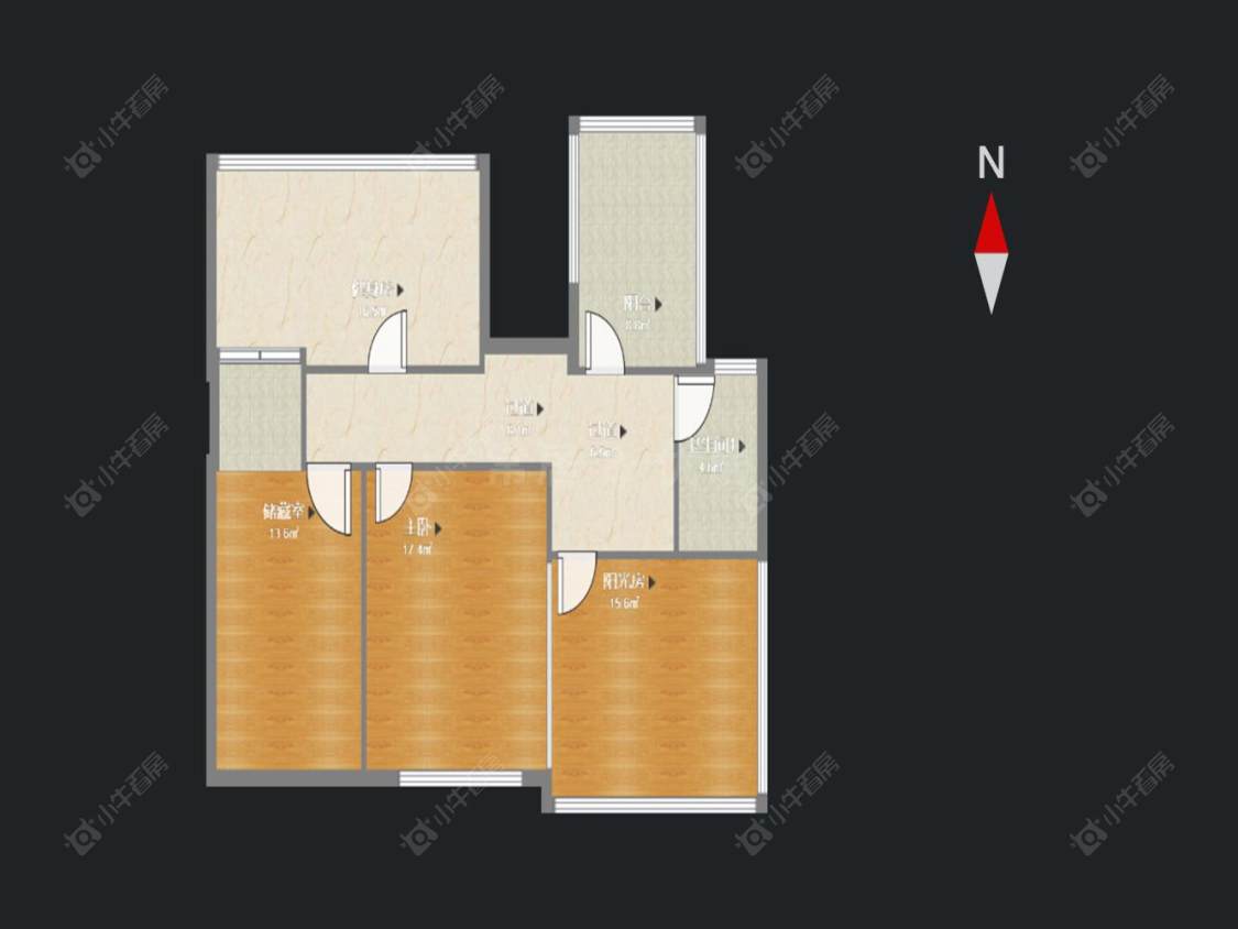 常州江南春晓花园在售二手房房源户型图_小牛看房