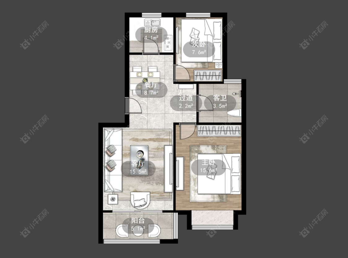 常州顺园八村南区在售二手房源户型图_小牛看房