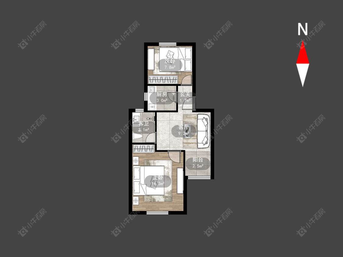 常州翠竹新村南区在售二手房房源户型图_小牛看房