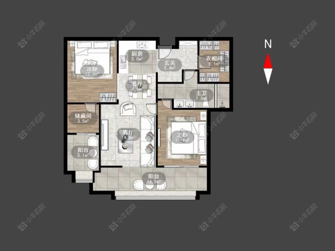 常州九龙仓繁华里在租房源室内图_小牛看房