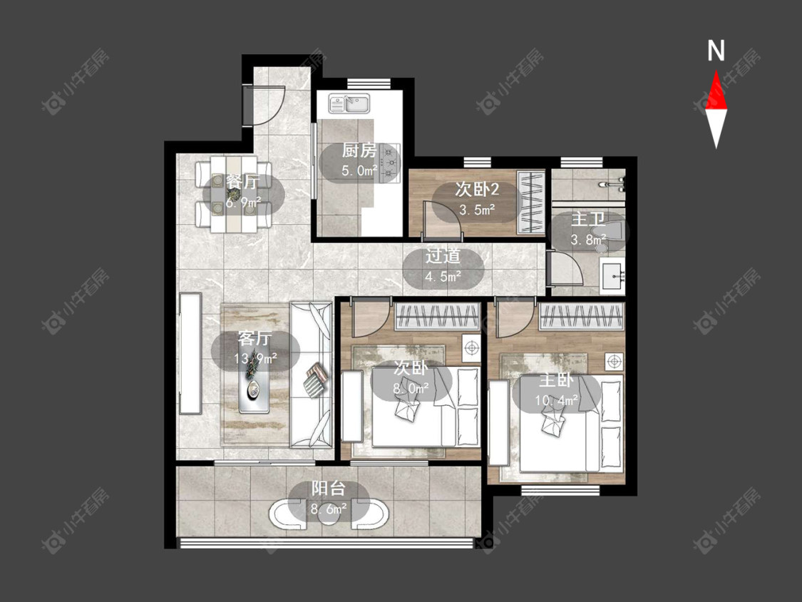常州文澜国宾在售二手房源户型图_小牛看房