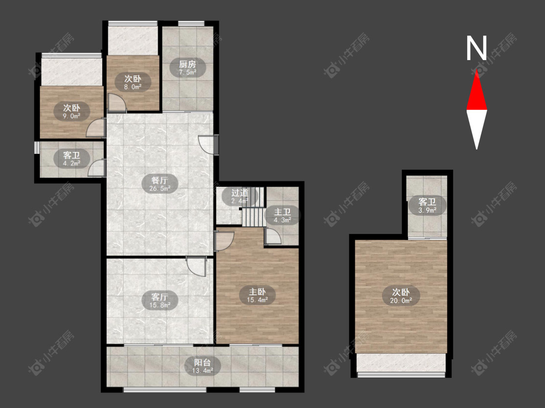 常州新城璞樾和山在售二手房源户型图_小牛看房