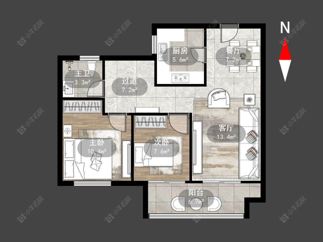 常州观湖名轩在售二手房源户型图_小牛看房