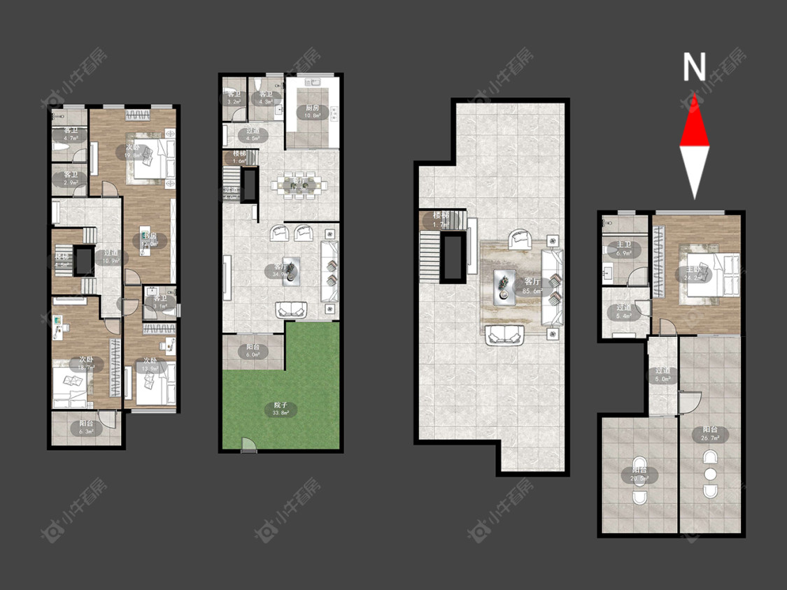 常州璞丽湾花园在售二手房源户型图_小牛看房