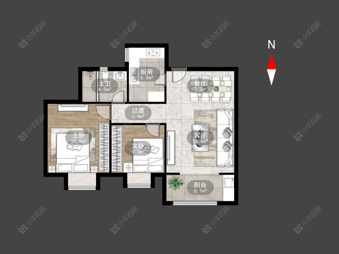 常州香树湾馨苑在售二手房源户型图_小牛看房