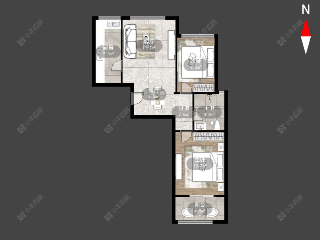 永宁星座公寓房源户型图 常州永宁星座公寓在售二手房源户型图_小牛看房