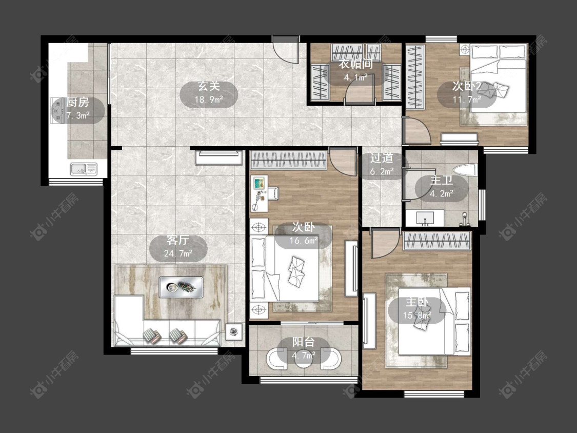 江南人家房源户型图 丹阳江南人家在售二手房源户型图_小牛看房