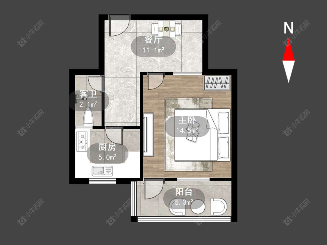 常州工房南区在售二手房源户型图_小牛看房