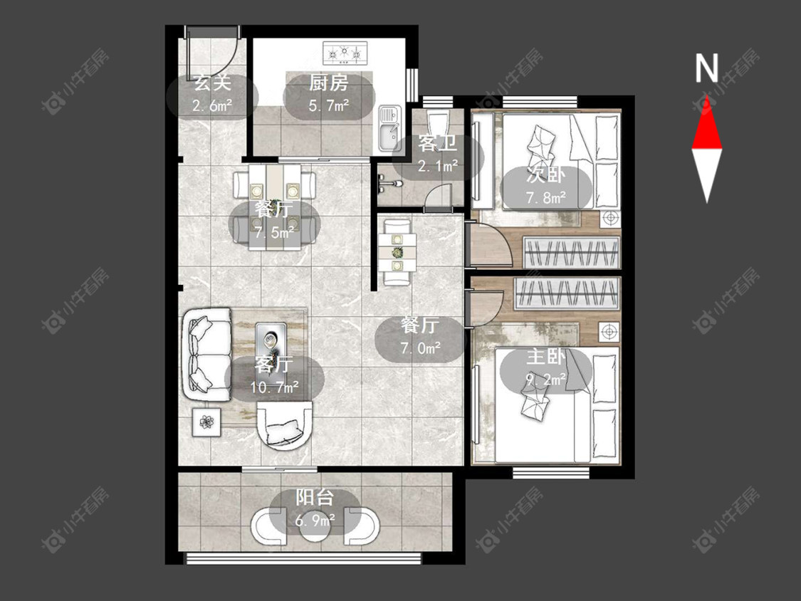 常州山水雅居在售二手房源户型图_小牛看房