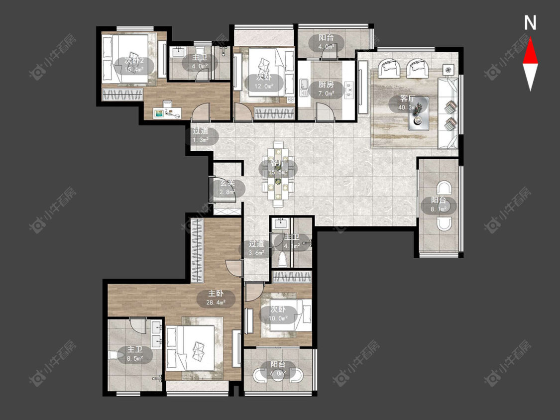 万科瑧湾汇(原蓝光黑钻)房源户型图 常州万科瑧湾汇(原蓝光黑钻)在售二手房源户型图_小牛看房