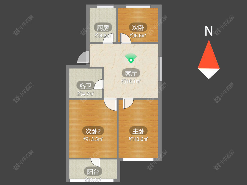 常州中凉新村六期在售二手房源户型图_小牛看房