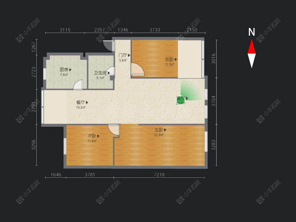 常州珠江花园在售二手房源户型图_小牛看房