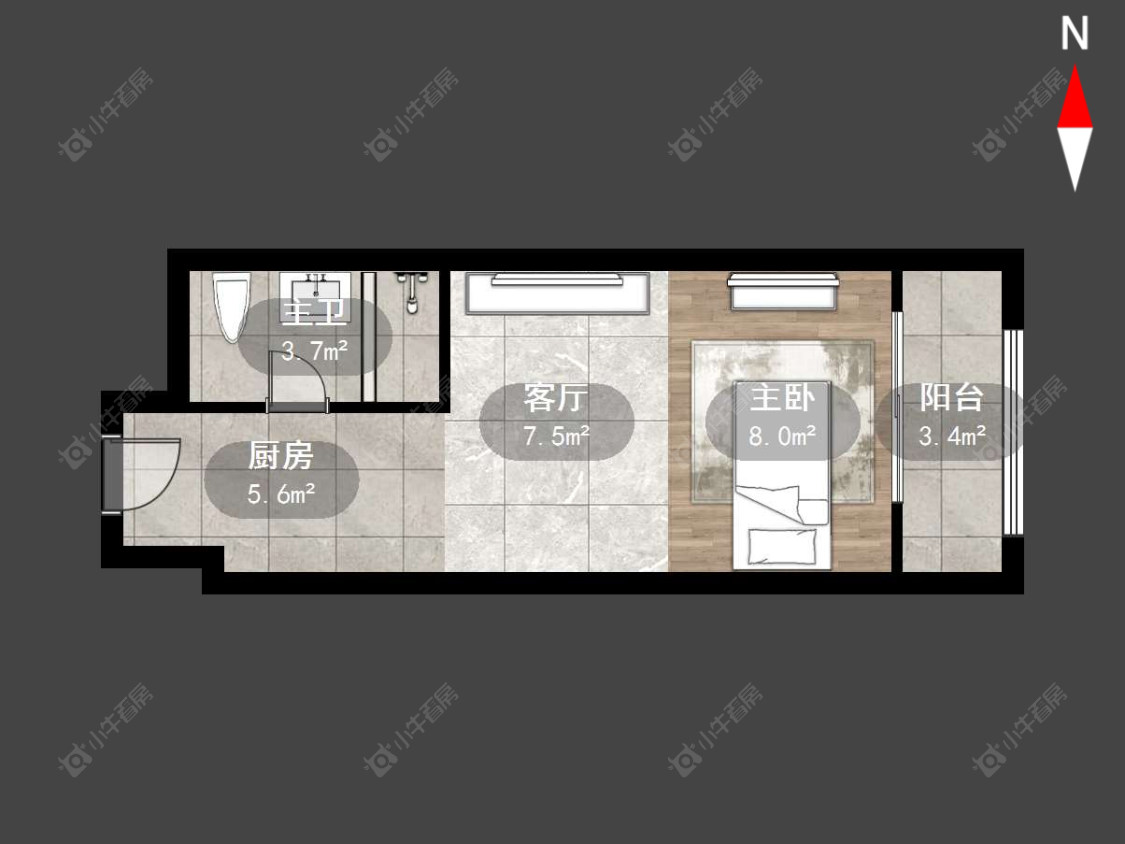 常州运河天地在售二手房源户型图_小牛看房