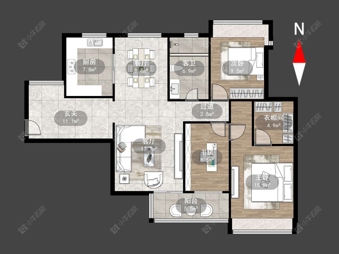 天隽峰房源户型图 常州天隽峰在售二手房源户型图_小牛看房