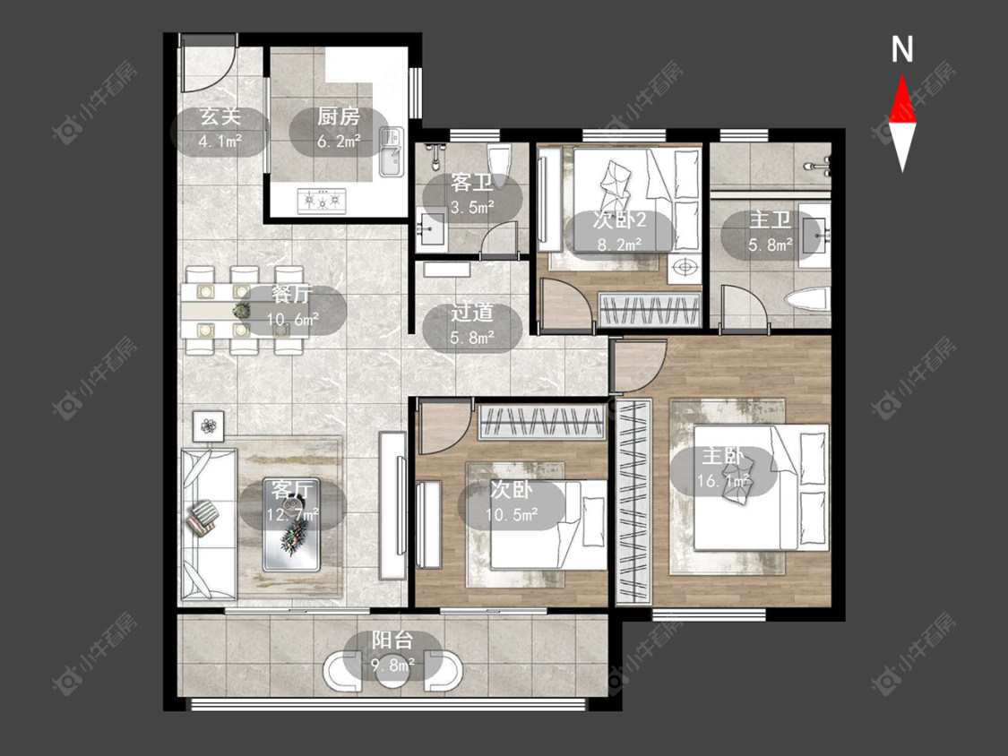 大明丰泰苑房源户型图 常州大明丰泰苑在售二手房源户型图_小牛看房