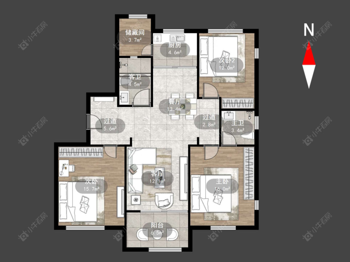 香槟广场房源户型图 常州香槟广场在售二手房源户型图_小牛看房