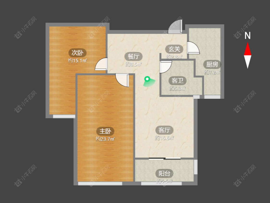 常州阳光龙庭在售二手房源户型图_小牛看房