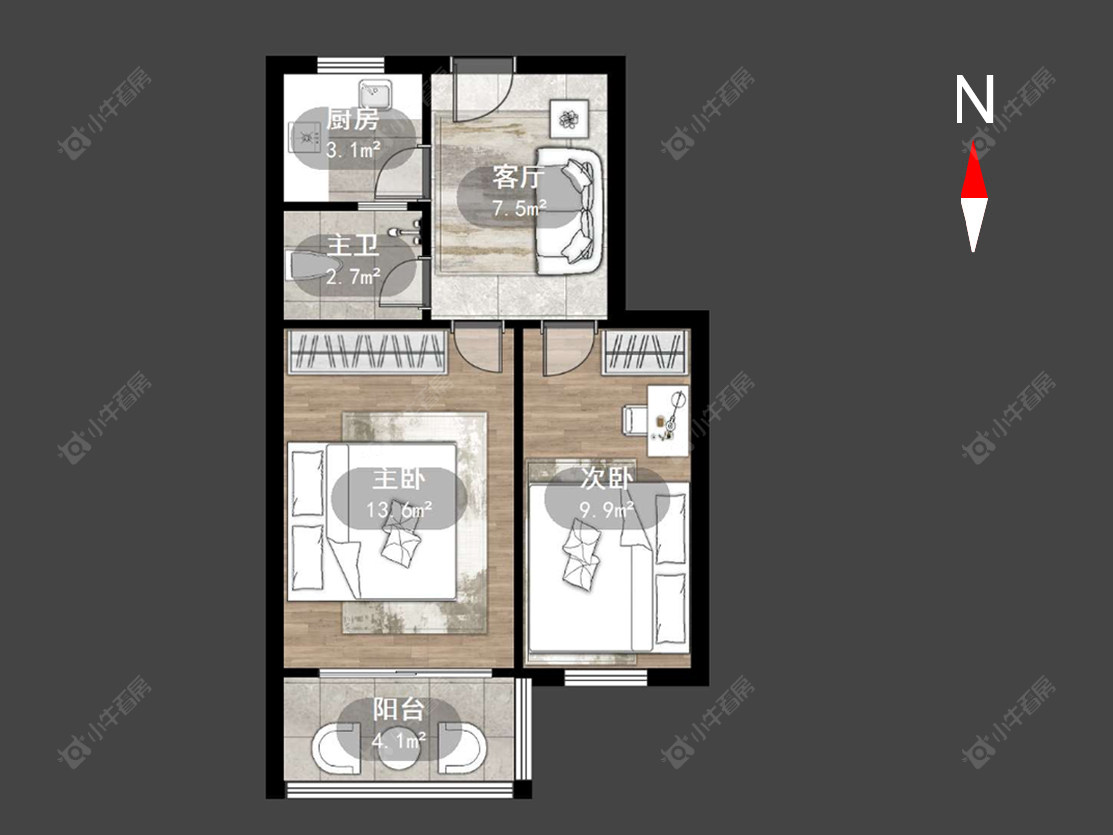 朝阳四村房源户型图 常州朝阳四村在售二手房源户型图_小牛看房