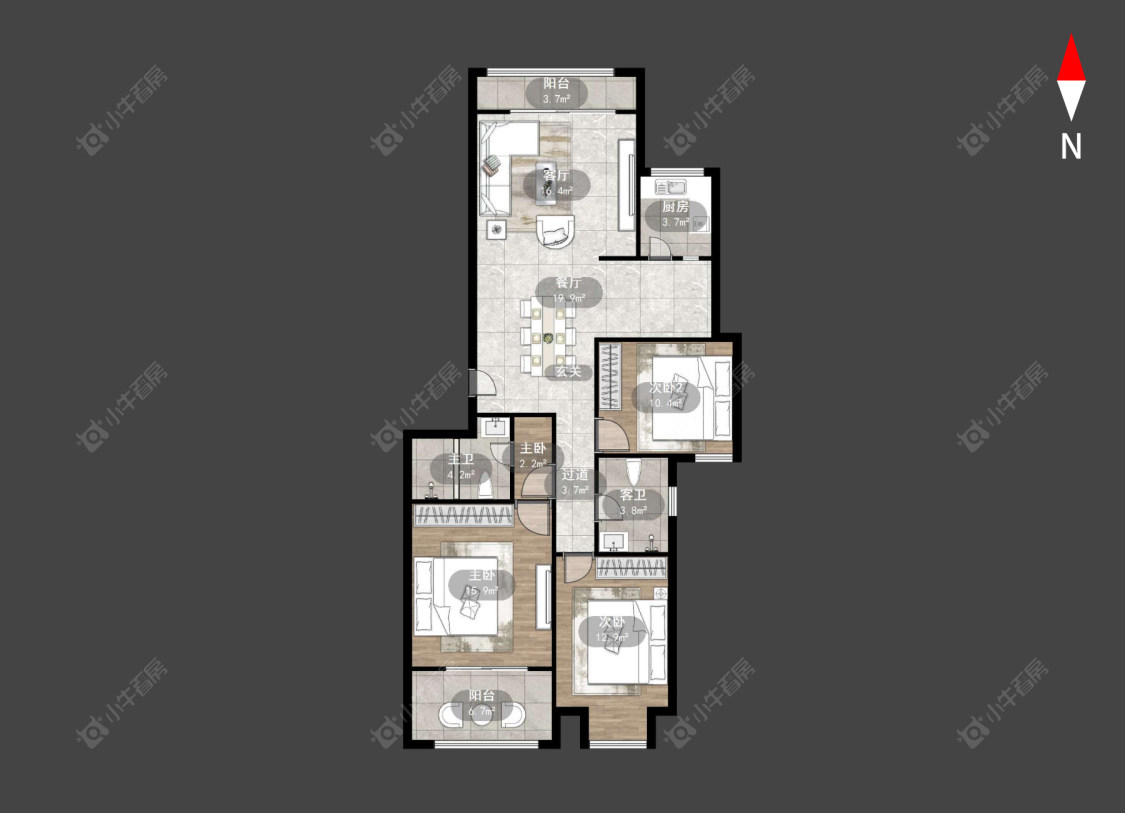 常州鹤苑新都在售二手房源户型图_小牛看房