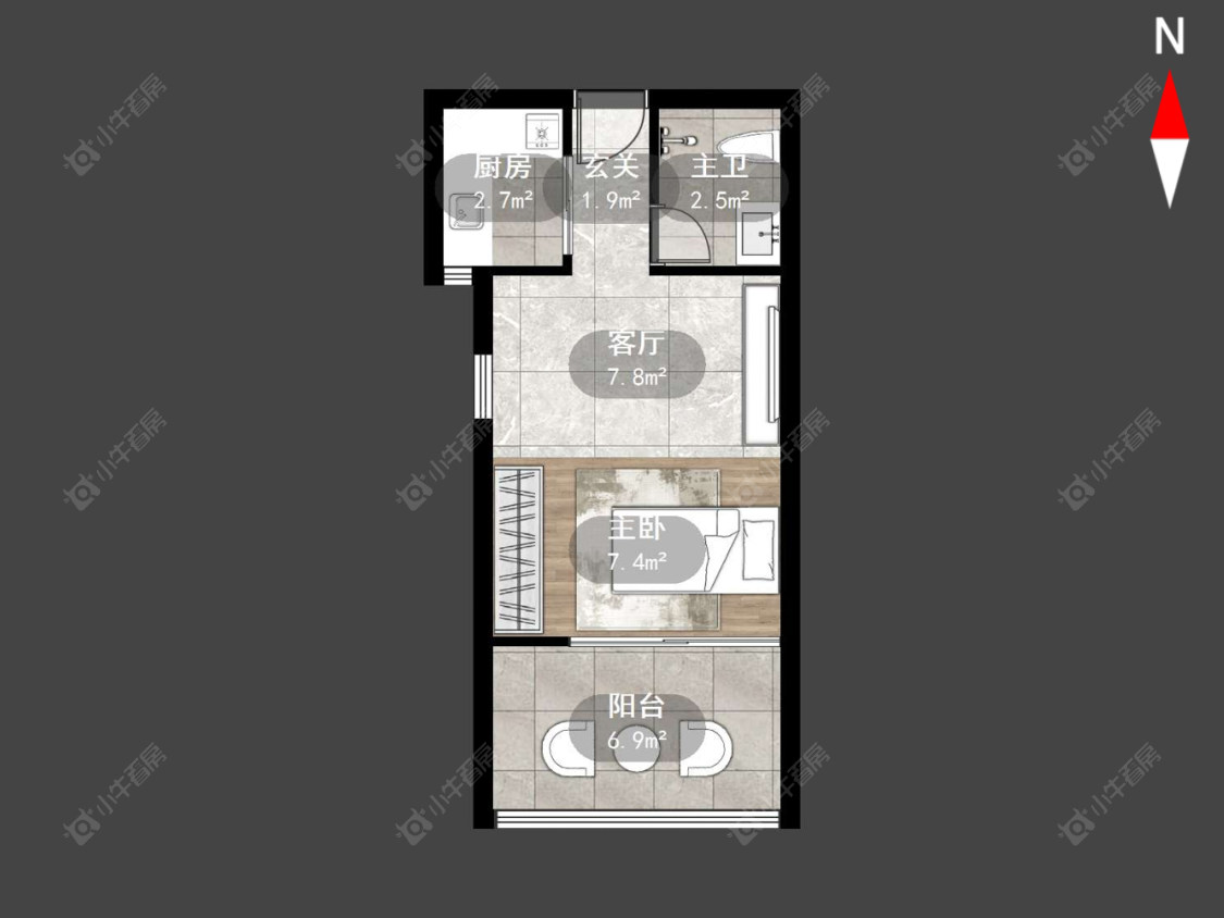 常州新天地商业广场在售二手房源户型图_小牛看房