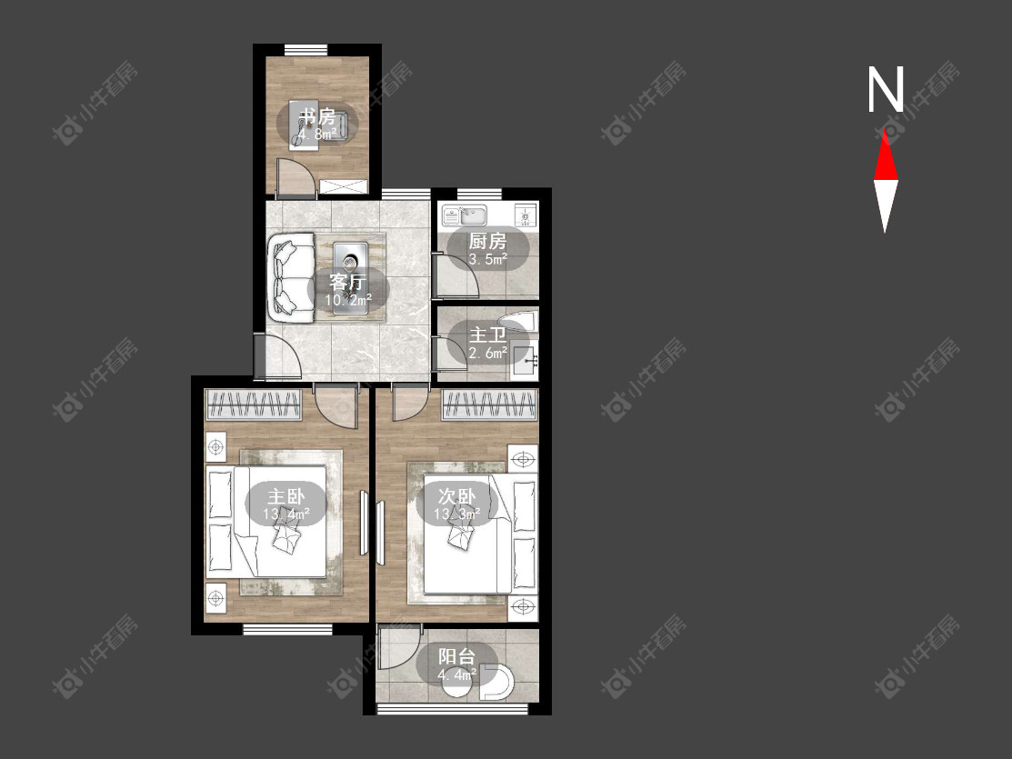 常州丽华一村在售二手房源户型图_小牛看房