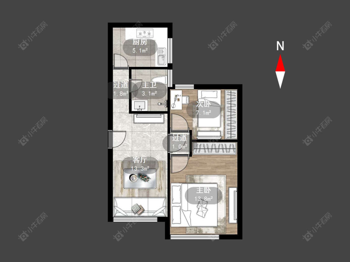 常州西瑶苑在售二手房源户型图_小牛看房