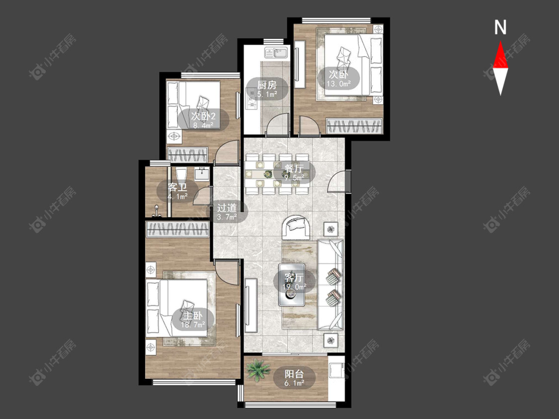 港龙新港城房源户型图 常州港龙新港城在售二手房源户型图_小牛看房