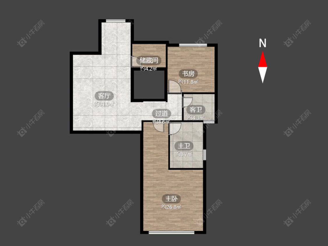 常州金地天际在售二手房源户型图_小牛看房