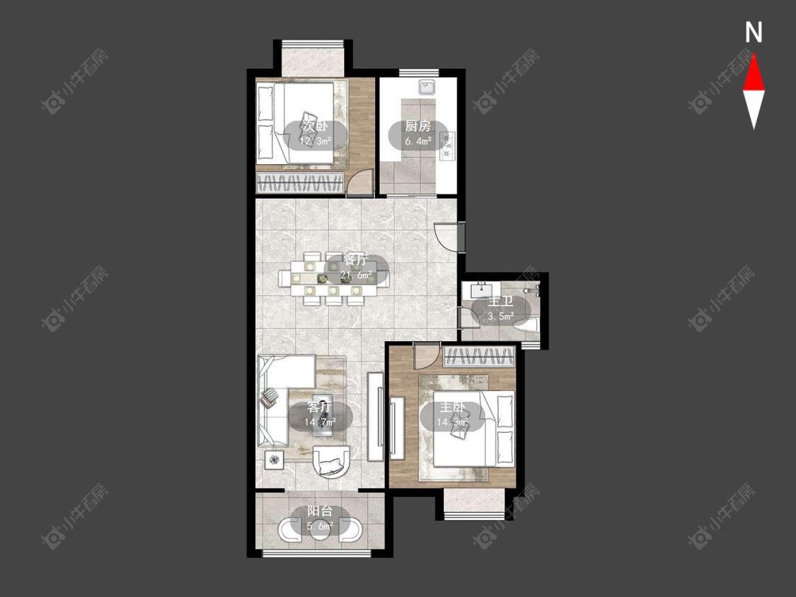 常州星鑫家园二期在售二手房源户型图_小牛看房