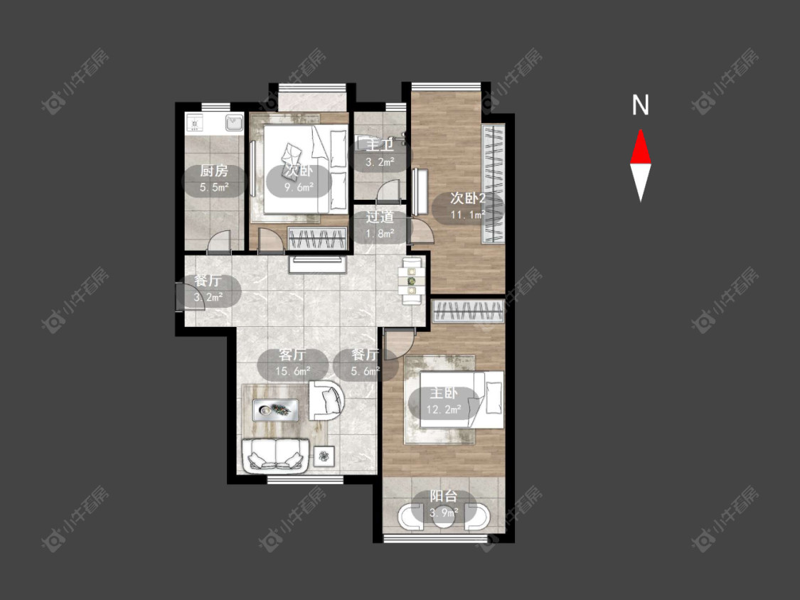 锦绣天地房源户型图 常州锦绣天地在售二手房源户型图_小牛看房
