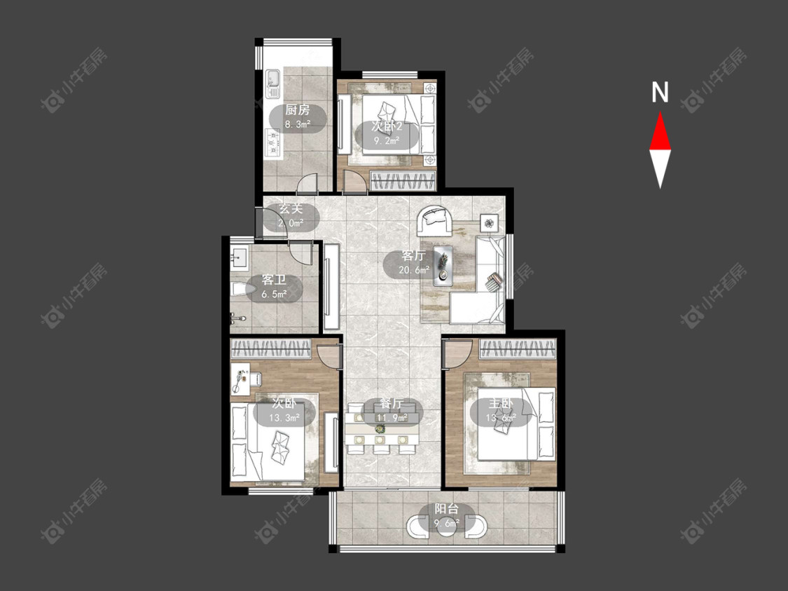 虹景花园二期房源户型图 常州虹景花园二期在售二手房源户型图_小牛看房