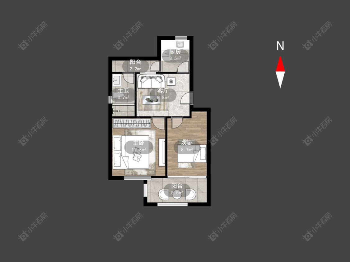 常州兰翔新村在售二手房源户型图_小牛看房