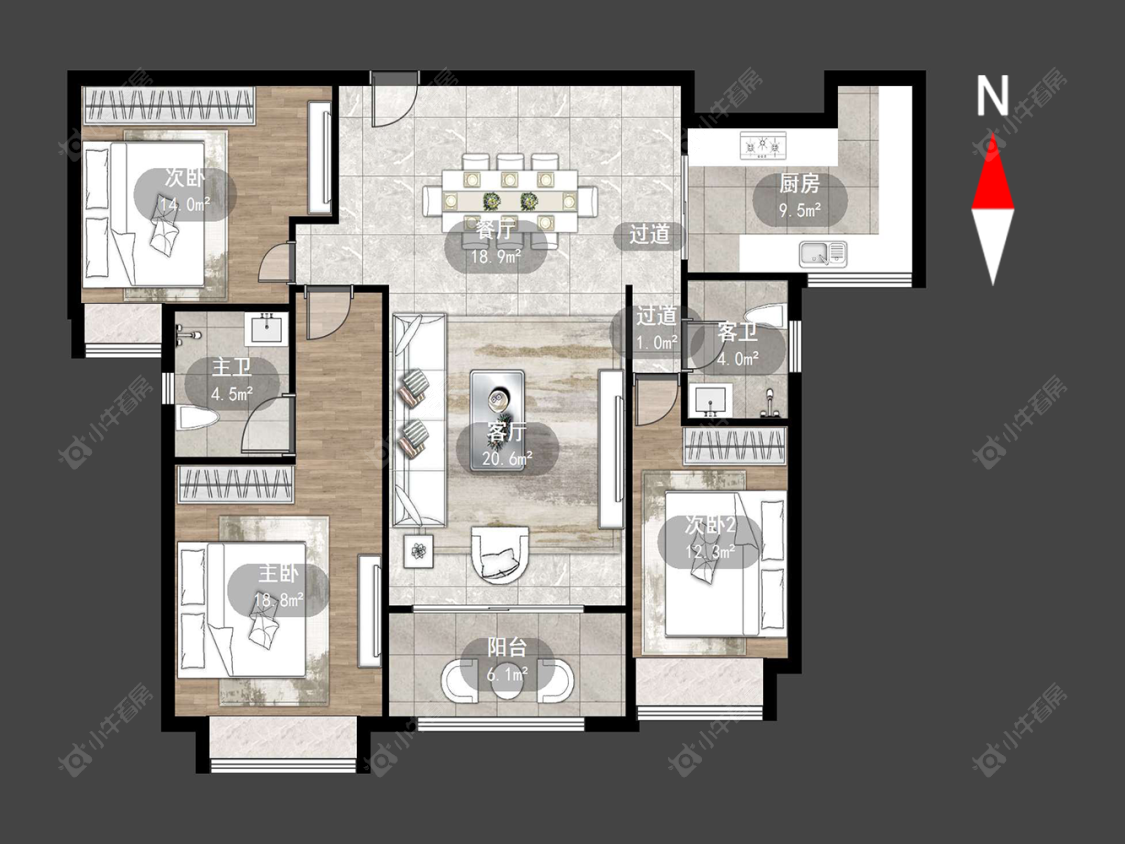 常州雅居乐星河湾在售二手房源户型图_小牛看房