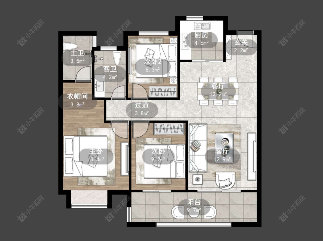 雅居乐熙悦府房源户型图 常州雅居乐熙悦府在售二手房源户型图_小牛看房