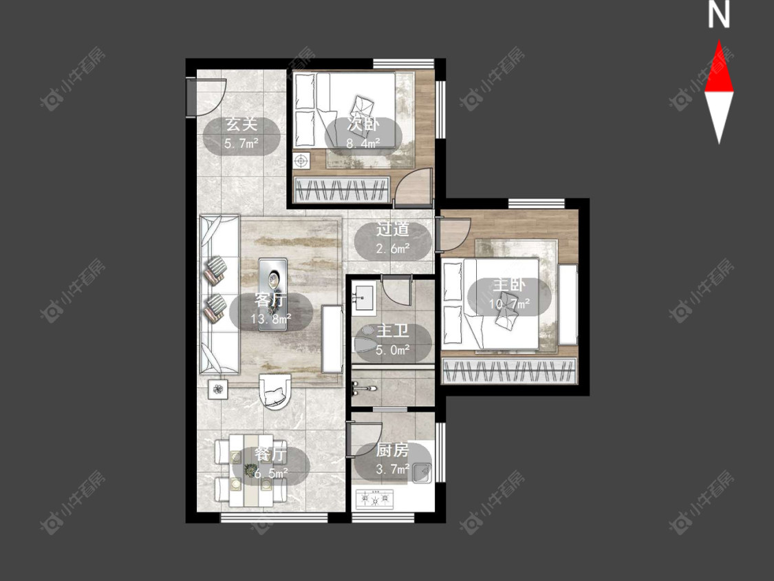 常州福康宁花园在售二手房源户型图_小牛看房