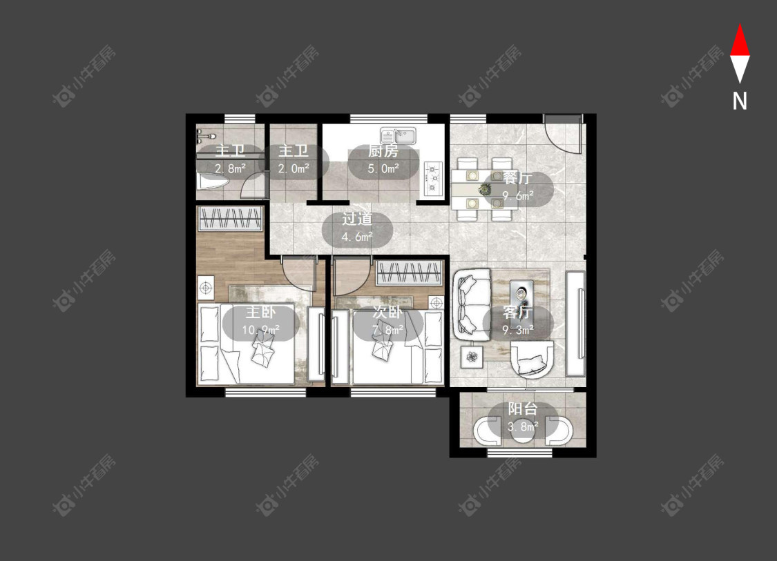 常州荣熙花园在售二手房源户型图_小牛看房