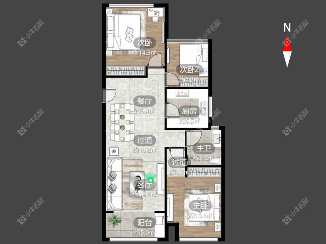 凤凰湖西苑房源室内图 常州凤凰湖西苑在租房源室内图_小牛看房