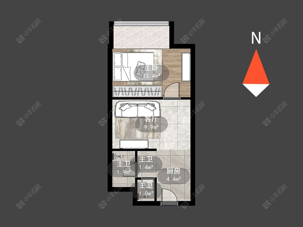 常州星河澜月湾在售二手房源户型图_小牛看房