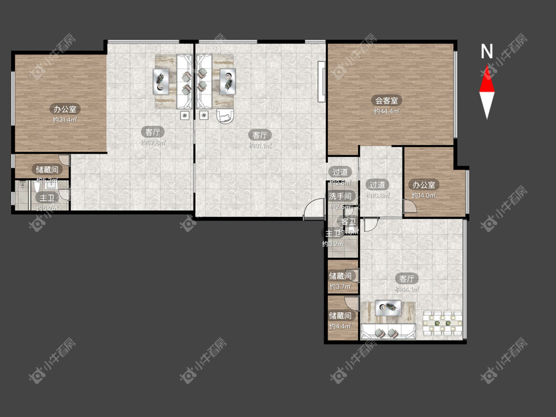 常州江南五金机电城在租房源户型图_小牛看房